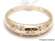 Pawnitems, Ring, with stones 18K Ø19 2,2g, in auction: Pawn – Tuesday 1 August 2006
