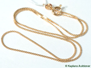 Pawnitems, Necklace, 37cm. 18K 2,4g., in auction: Pawn – Tuesday 1 August 2006