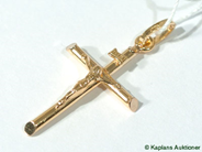 Pawnitems, Pendant, Crucifix. 18K 1,5g., in auction: Pawn – Tuesday 1 August 2006
