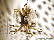 Pawnitems, 1 chandelier brass and crystal, Boda 1960s, in auction: Pawn – Thursday 14 September 2006