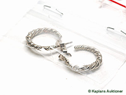 Pawnitems, Earrings, 1 Pair in white gold 18K 6,4gr, in auction: Pawn – Tuesday 19 September 2006