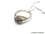 Pawnitems, Ring, Ø16 with stone and diamonds 2 x approx 0,05ct 18K 2,4gr, in auction: Pawn – Tuesday 19 September 2006