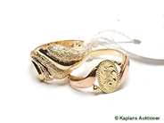 Pawnitems, 2 Rings, Ø16 1/2 and 16 3/4 14K 5,4gr, in auction: Pawn – Tuesday 19 September 2006