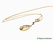 Pawnitems, Necklace, 40cm with Pendant (pearl missing) 18K 2,8gr, in auction: Pawn – Tuesday 19 September 2006