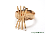 Jewellery, RING, 18K gold with brilliant-cut diamond 0,02 ct, in auction: Modern – Saturday 11 November 2006