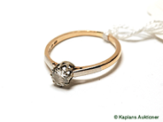 Pawnitems, 1 ring with dia approx 0,40ct (litet nagg), stl:17, in auction: Pawn – Thursday 23 November 2006