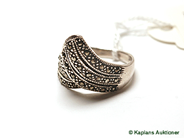 Pawnitems, 1 ring with marcasites, stl:18 1/2, in auction: Pawn – Thursday 23 November 2006
