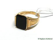 Pawnitems, 1 ring with black stone, stl: 20 3/4, in auction: Pawn – Thursday 14 December 2006