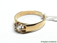 Pawnitems, 1 ring with white stone, stl: 18 1/2, in auction: Pawn – Thursday 14 December 2006