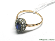 Pawnitems, 1 ring with blue &vita stones, stl: 18 1/4, in auction: Pawn – Thursday 14 December 2006