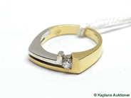 Pawnitems, 1 ring with dia approx 0,15ct, rg/vg, in auction: Pawn – Thursday 14 December 2006