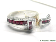 Pawnitems, 1 ring with red stones, stl: 16, in auction: Pawn – Thursday 14 December 2006