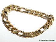 Pawnitems, 1 bracelet Figaro 21cm, 18K. weight 52,8g, in auction: Pawn – Thursday 14 December 2006