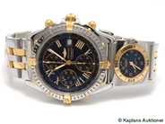 Pawnitems, 1 men´s wristwatch Breitling Crosswind ref:B13355 snr:455827 with UTC & Pilotbracelet in steel/gold, cert, in auction: Pawn – Thursday 14 December 2006