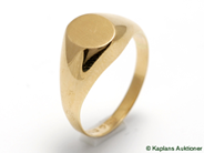 Pawnitems, Ring, Signet-ring 18K  SIZE 17 1/2  2,4 g, in auction: Pawn – Tuesday 30 January 2007