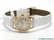 Pawnitems, Ladie´s wristwatch, Certina 14K quartz engraving with leatherstrap, in auction: Pawn – Tuesday 30 January 2007