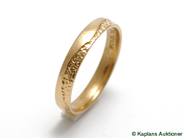 Pawnitems, Ring, Plain ring 18K engraving SIZE 20 1/2  4,6g, in auction: Pawn – Tuesday 30 January 2007
