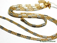 Pawnitems, 1 necklace rg/vg 48cm, 1 bracelet rg/vg 17cm with 1 charm, in auction: Pawn – Thursday 3 May 2007