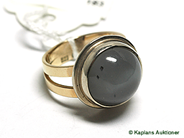 Pawnitems, 1 ring with grey/blue stone, stl:17 1/4, in auction: Pawn – Thursday 3 May 2007