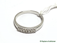 Pawnitems, 1 ring white gold with diamonds approx 0,10ct (7st), stl:19 1/2, in auction: Pawn – Thursday 3 May 2007