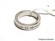 Pawnitems, 1 ring white gold with diamonds approx 0,30ct (3st, princesslipade), in auction: Pawn – Thursday 3 May 2007
