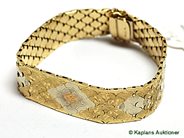 Pawnitems, 1 bracelet rg/ vg/gg, 18,5cm, in auction: Pawn – Thursday 3 May 2007