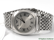 Pawnitems, Men´s wristwatch, Emporio Armani quartz modell AR 0283 with stållänk approx 19cm, in auction: Pawn – Tuesday 13 November 2007