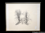 Pawnitems, Lithograph, signed A Eliasson (Alvar) 52/300 approx 32x37cm, in auction: Pawn – Tuesday 13 November 2007