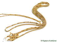 Pawnitems, 2 Halskedjor, Box-chain, in auction: Pawn – Tuesday 17 June 2008