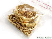 Pawnitems, Lot of Gold, udda and imperfect pcs of jewellery, in auction: Pawn – Tuesday 17 June 2008