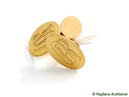 Pawnitems, Lot of Gold, engraved Cufflinks, in auction: Pawn – Tuesday 17 June 2008