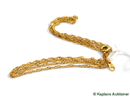 Pawnitems, Lot of Gold, Necklace with imperfect clasp, in auction: Pawn – Tuesday 17 June 2008