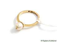 Pawnitems, Ring, with Pearl SIZE 6,8mm, in auction: Pawn – Tuesday 17 June 2008
