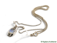 Pawnitems, Colliér, white gold, in auction: Pawn – Tuesday 17 June 2008