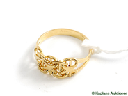 Pawnitems, Ring, "x-link" with bar, in auction: Pawn – Tuesday 17 June 2008