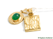Pawnitems, 2 Pendants, varav one with stone, in auction: Pawn – Tuesday 17 June 2008