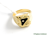 Pawnitems, Signet-ring, with stone, in auction: Pawn – Tuesday 17 June 2008