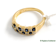 Pawnitems, Ring, with stones and 8st small Diamonds, in auction: Pawn – Tuesday 17 June 2008