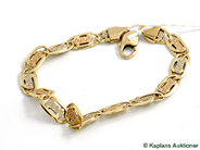 Pawnitems, Lot of Gold, imperfect bracelet, in auction: Pawn – Tuesday 17 June 2008