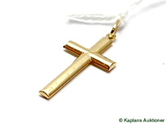 Pawnitems, Pendant, cross 18K buckligt 0,7g, in auction: Pawn – Tuesday 17 June 2008