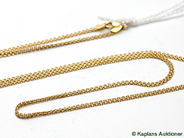 Pawnitems, Necklace, 18K 42cm 3,7g, in auction: Pawn – Tuesday 17 June 2008
