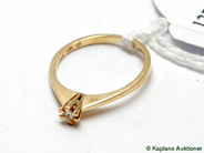 Pawnitems, Ring, 18K with diamond 1xca 0,04ct Ø16 1,6g, in auction: Pawn – Tuesday 17 June 2008