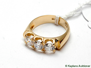 Pawnitems, Ring, 18K with stones Ø20 9,4g, in auction: Pawn – Tuesday 17 June 2008