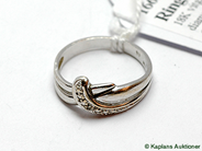 Pawnitems, Ring, 18K white gold with diamond 1xca 0,005ct Ø173/4 3,5g, in auction: Pawn – Tuesday 17 June 2008