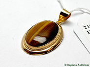 Pawnitems, Pendant, 18K dented loop 5,5g, in auction: Pawn – Tuesday 17 June 2008