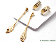 Pawnitems, Earrings, 2 pair, in auction: Pawn – Tuesday 17 June 2008