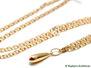 Pawnitems, Necklace, 18K Bismarck with Pendant, in auction: Pawn – Tuesday 17 June 2008
