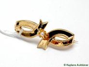 Pawnitems, Brooch, 18K with pearl, in auction: Pawn – Tuesday 17 June 2008