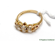 Pawnitems, Ring, 18K with stones, in auction: Pawn – Tuesday 17 June 2008