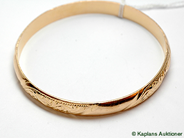 Pawnitems, Bangle, 18K något dented, in auction: Pawn – Tuesday 17 June 2008